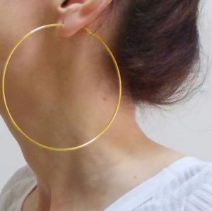 4 Inch Gold Earrings